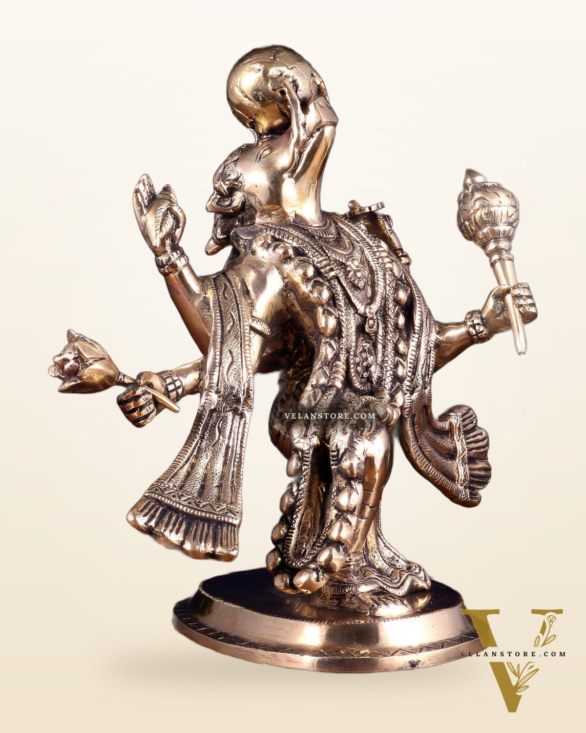 Pure Brass Varaha Avatar of Lord Vishnu | Lifting Earth |13”