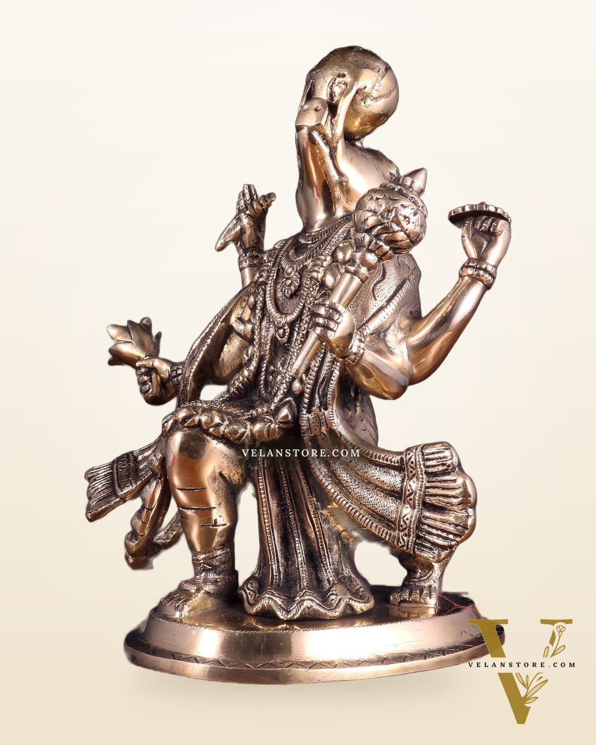 Pure Brass Varaha Avatar of Lord Vishnu | Lifting Earth |13”