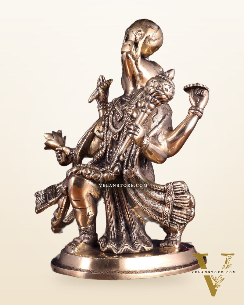 Pure Brass Varaha Avatar of Lord Vishnu | Lifting Earth |13”
