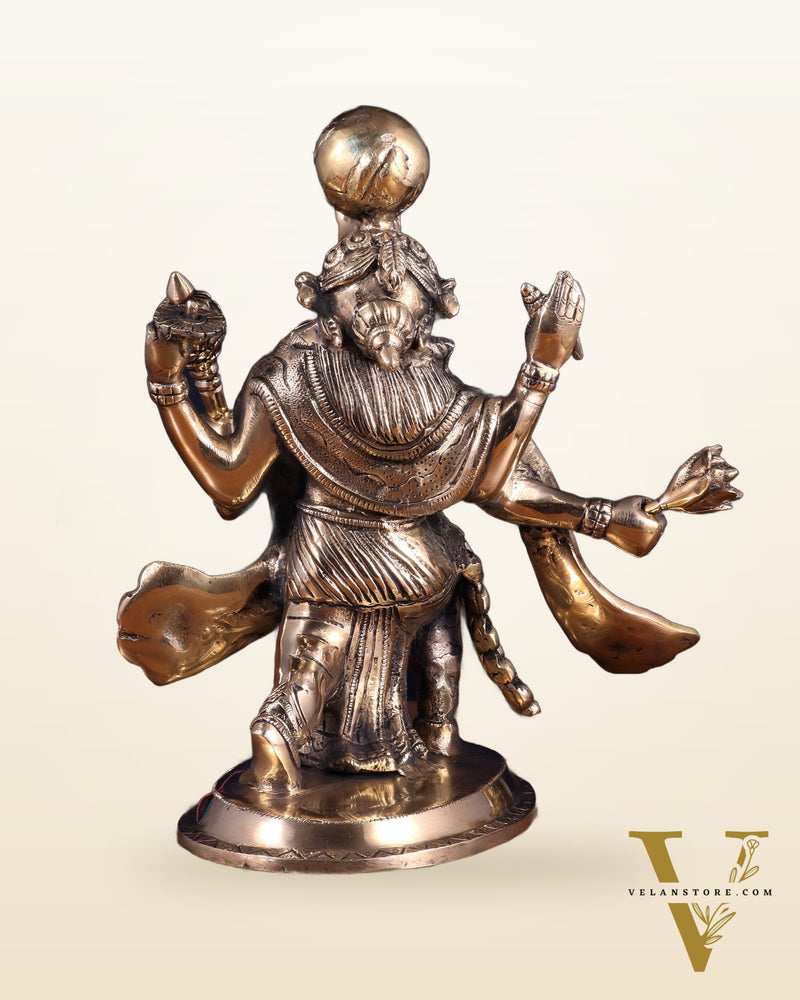 Pure Brass Varaha Avatar of Lord Vishnu | Lifting Earth |13”