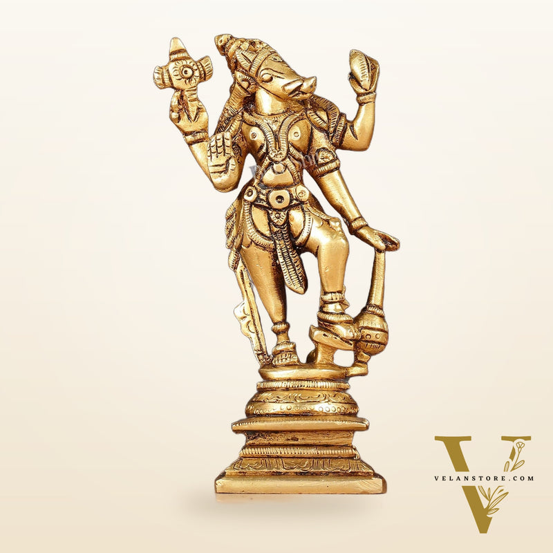 Pure Brass Varaha Swamy Idol 5"