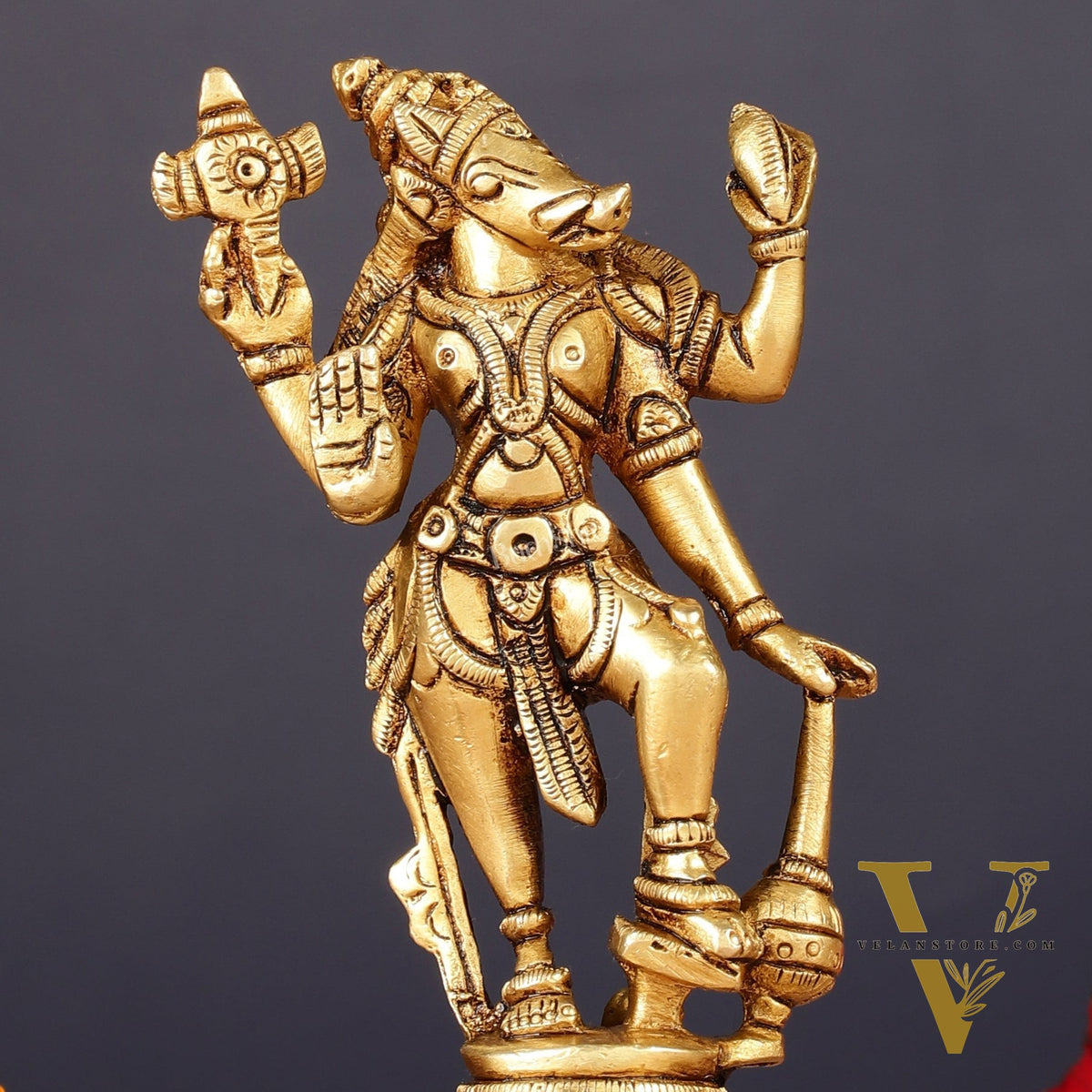 Pure Brass Varaha Swamy Idol 5"