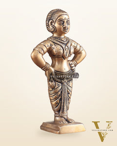 Pure Brass Vitthal Rukmini (Pandurangan Ruckhmai) Idol Pair 7"