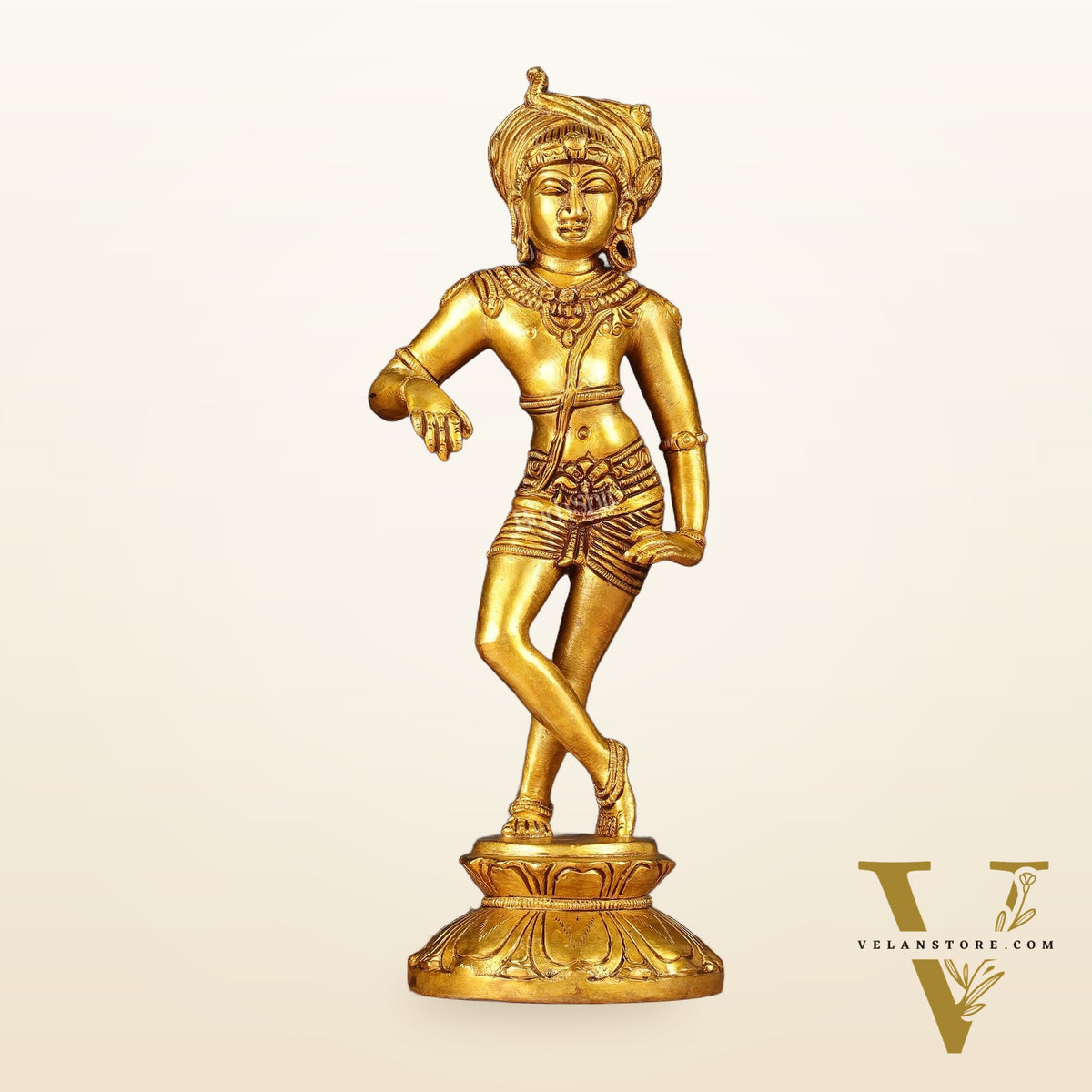 Pure Brass Vrishavahana Lord Shiva Statue 11"