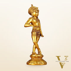 Pure Brass Vrishavahana Lord Shiva Statue 11"