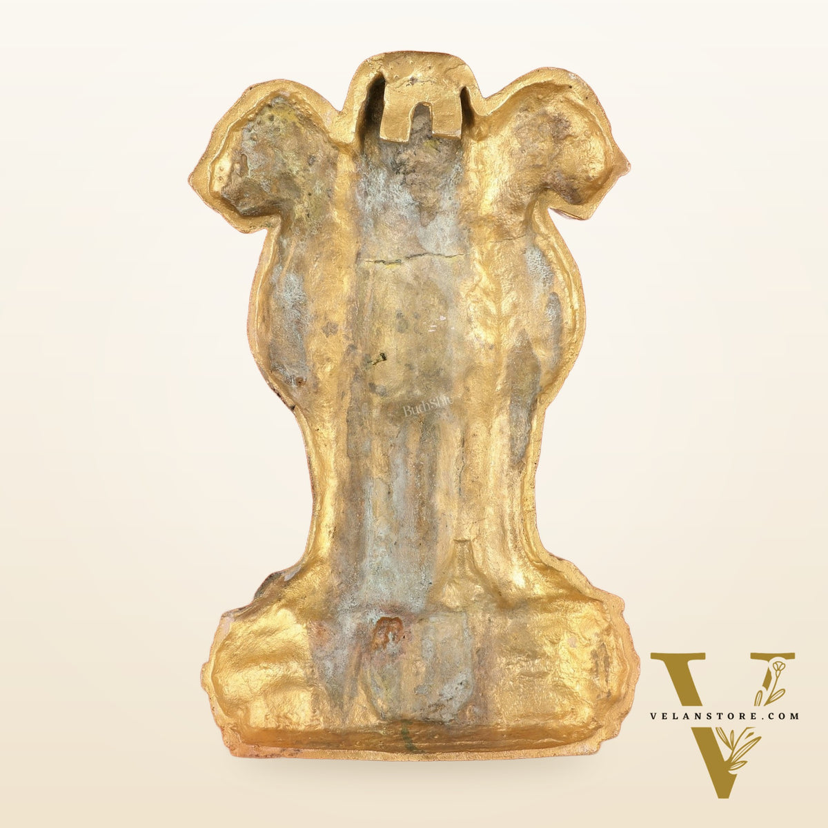 Pure Brass Wall Hanging Ashoka Lion Symbol - 16 Inch