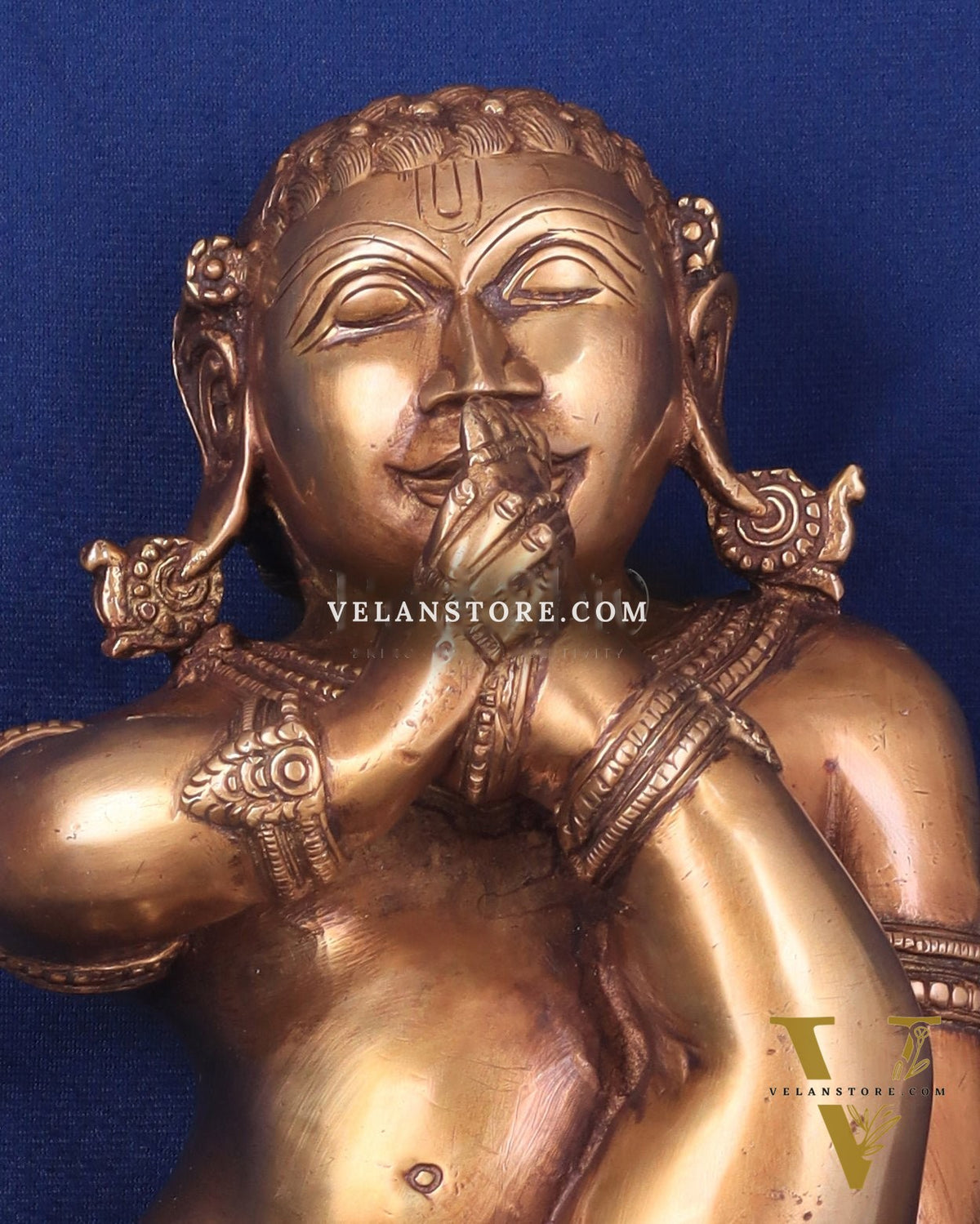 Pure Brass Wall Hanging Baby Krishna Statue