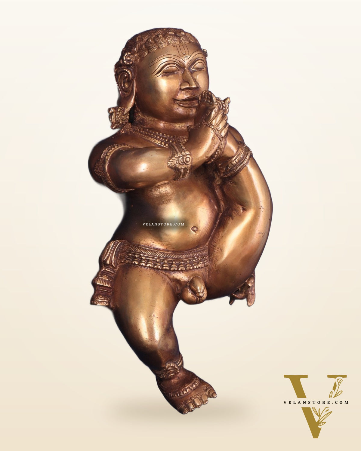 Pure Brass Wall Hanging Baby Krishna Statue