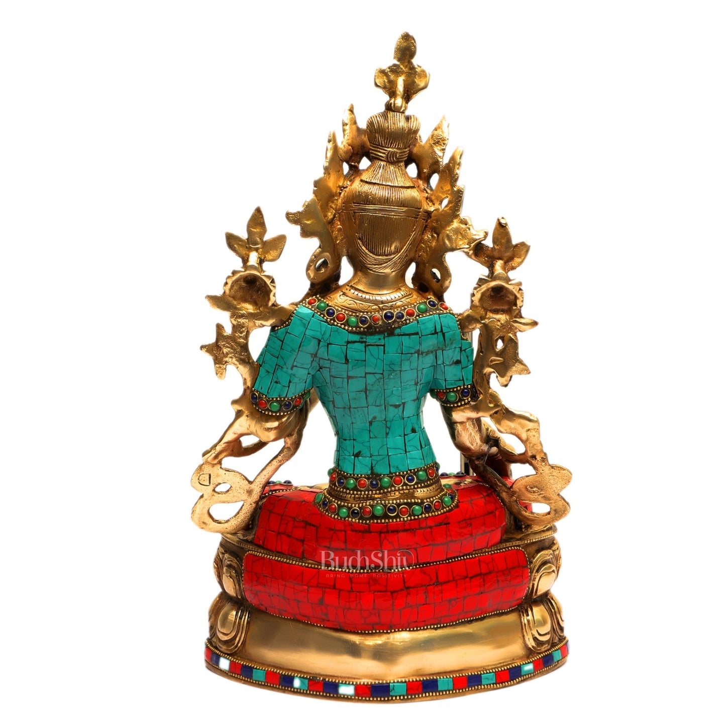 Pure Brass White Tara Statue | 14 inches Height | Symbol of Purity
