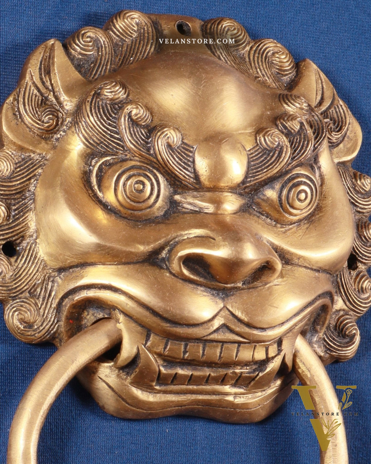 Pure Brass Yali Door Knocker – 9.5 Inch
