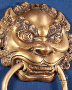 Pure Brass Yali Door Knocker – 9.5 Inch