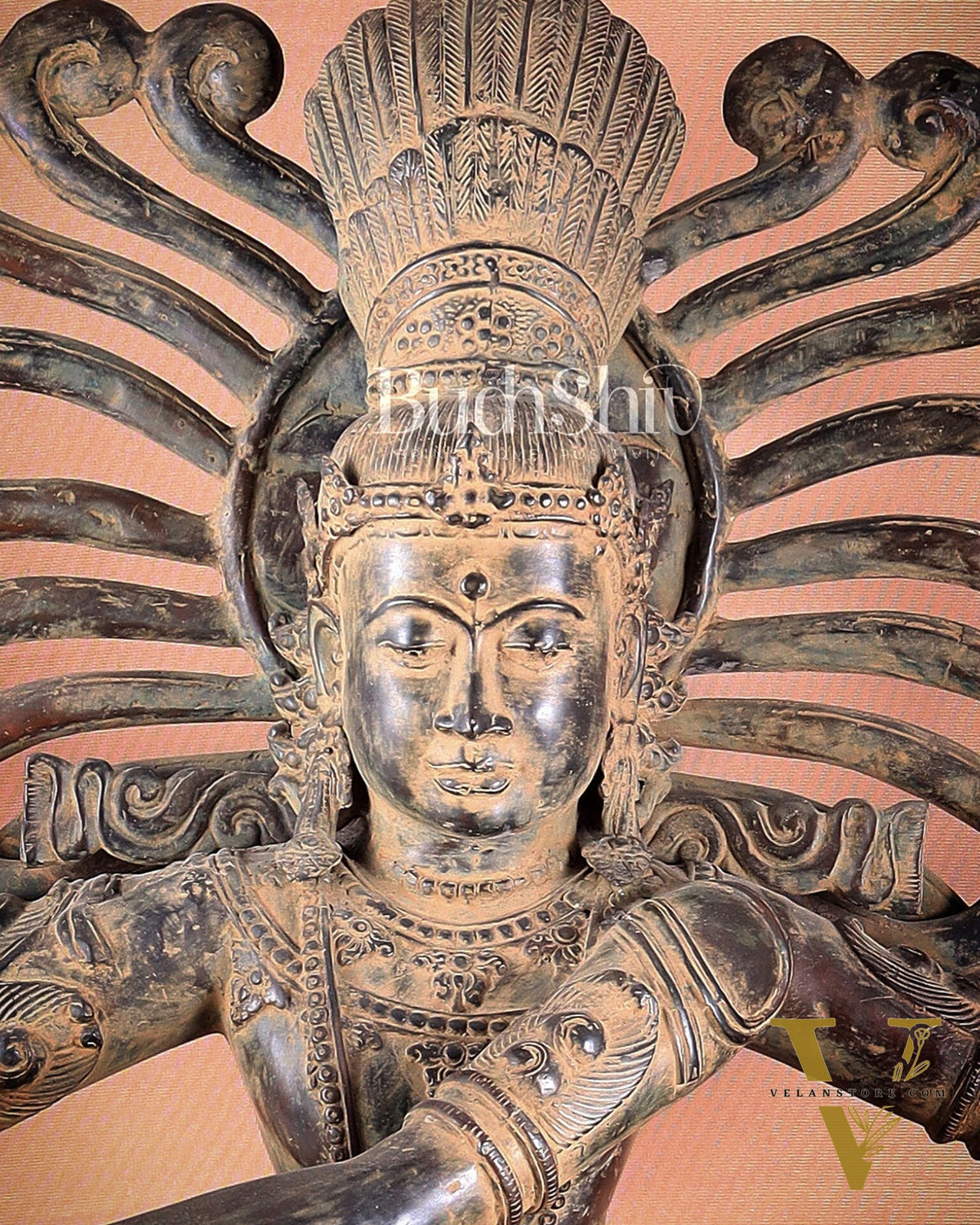 Pure Bronze Dancing Shiva Nataraja Sculpture 48 inch Rare find