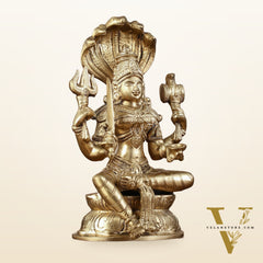Pure Bronze Karmari Mariamman Statue - 10.5"