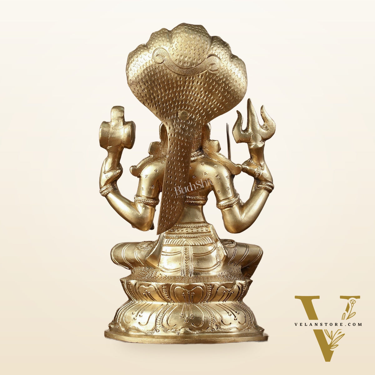 Pure Bronze Karmari Mariamman Statue - 10.5"