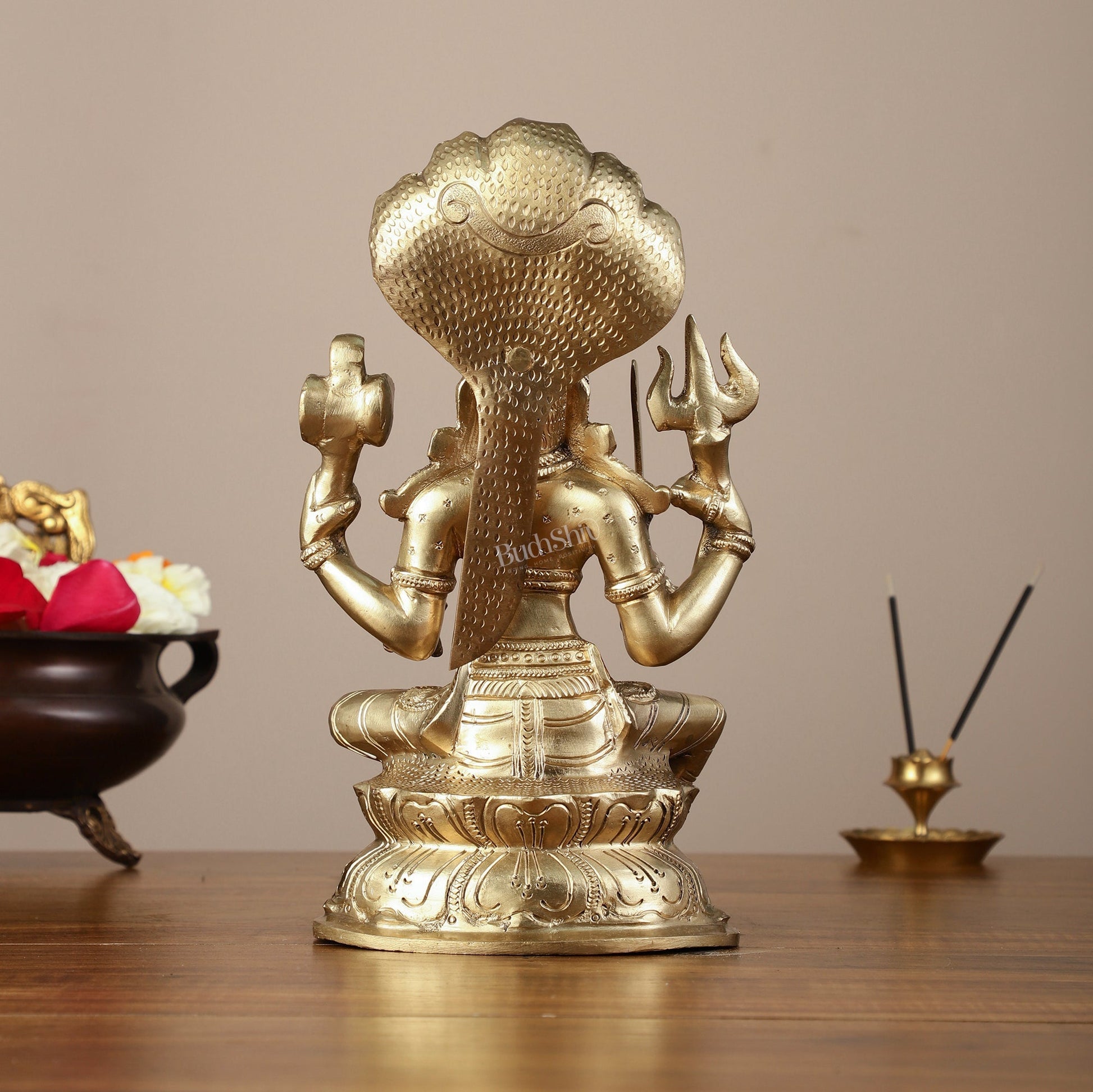 Pure Bronze Karmari Mariamman Statue - 10.5"