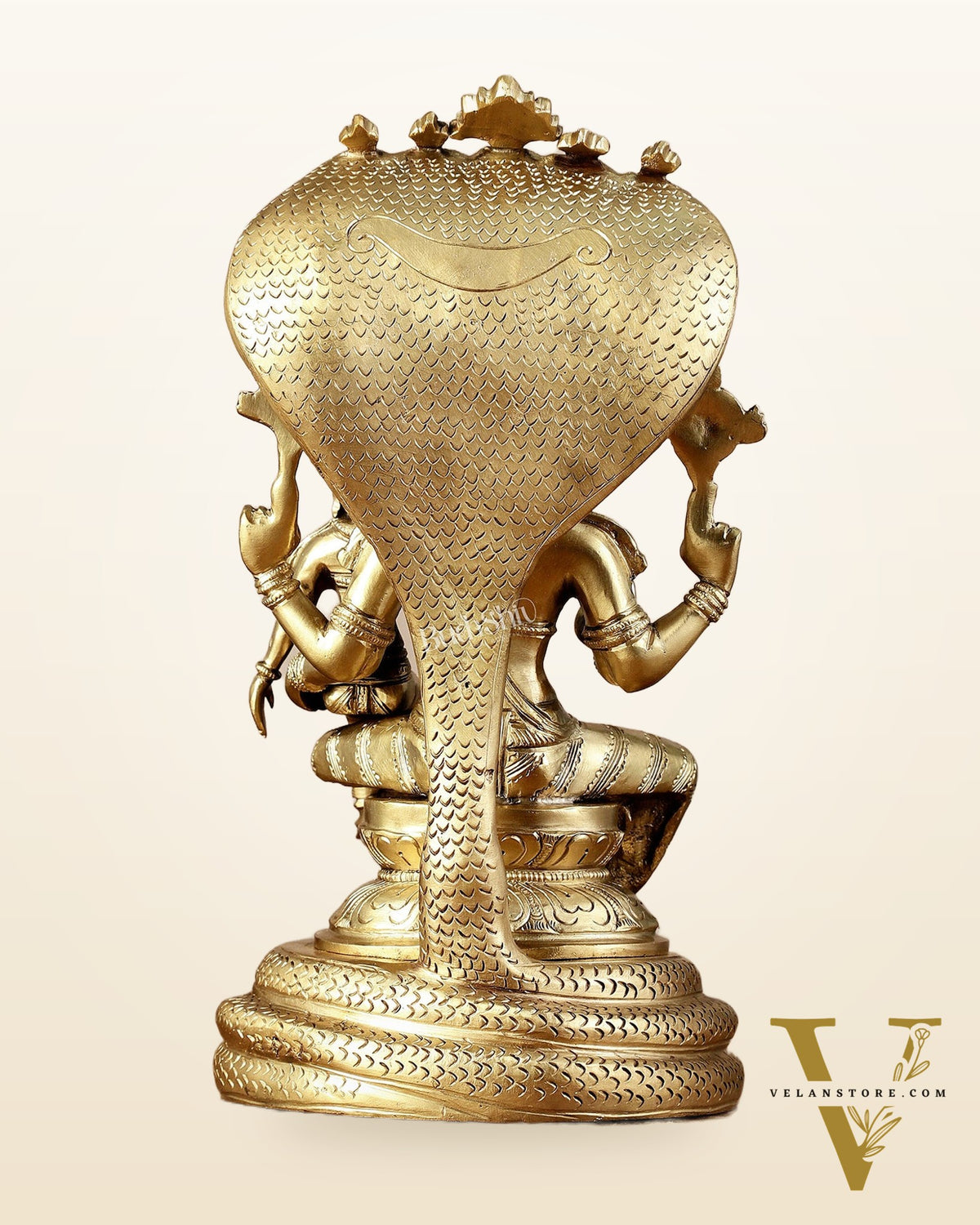 Pure Bronze Lakshmi Narsimha swamy Panchaloha Lost Wax 12 inch
