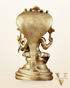Pure Bronze Lakshmi Narsimha swamy Panchaloha Lost Wax 12 inch