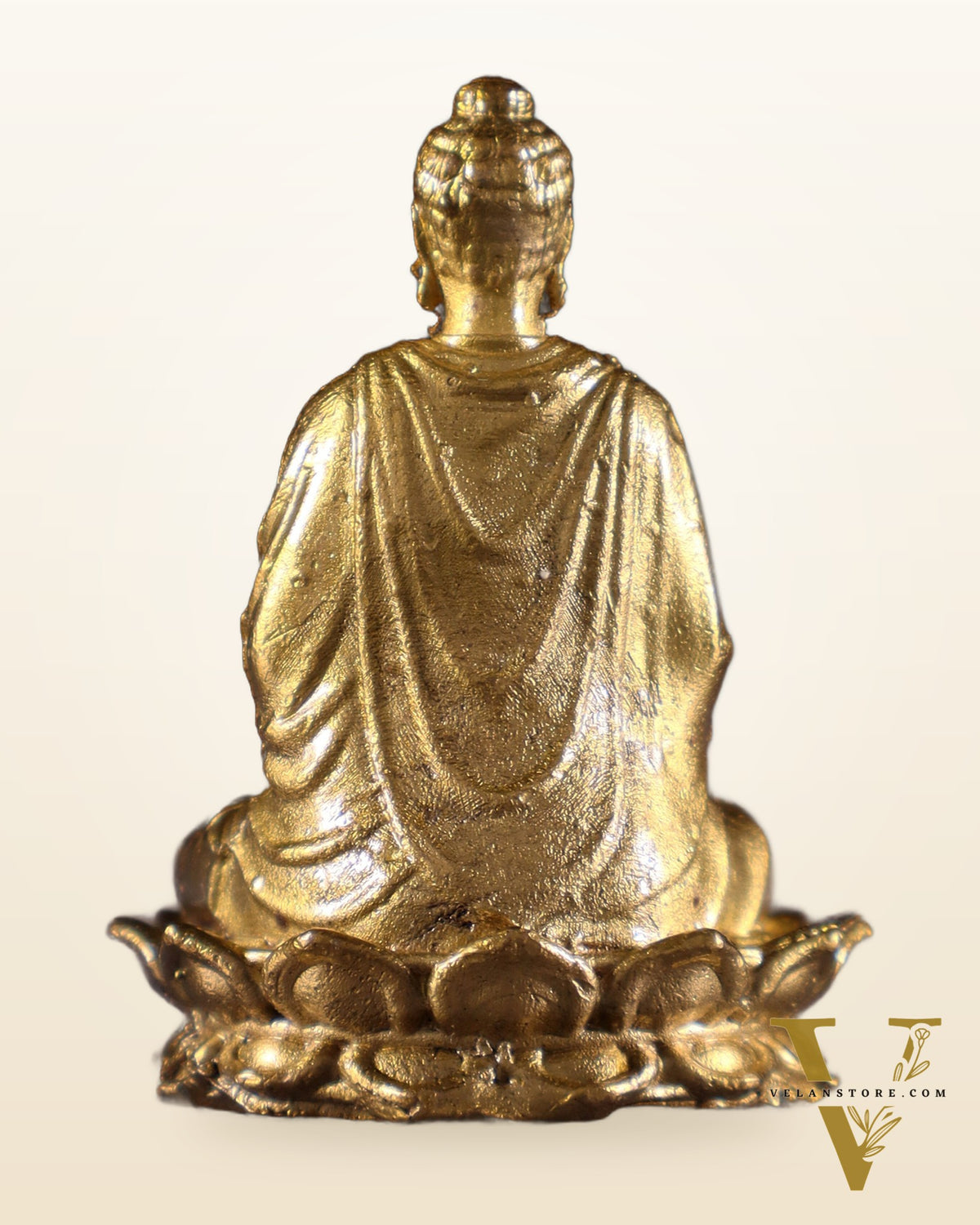 Pure Bronze Panchaloha Lord Buddha Miniature Idol in Meditation – 1.5"