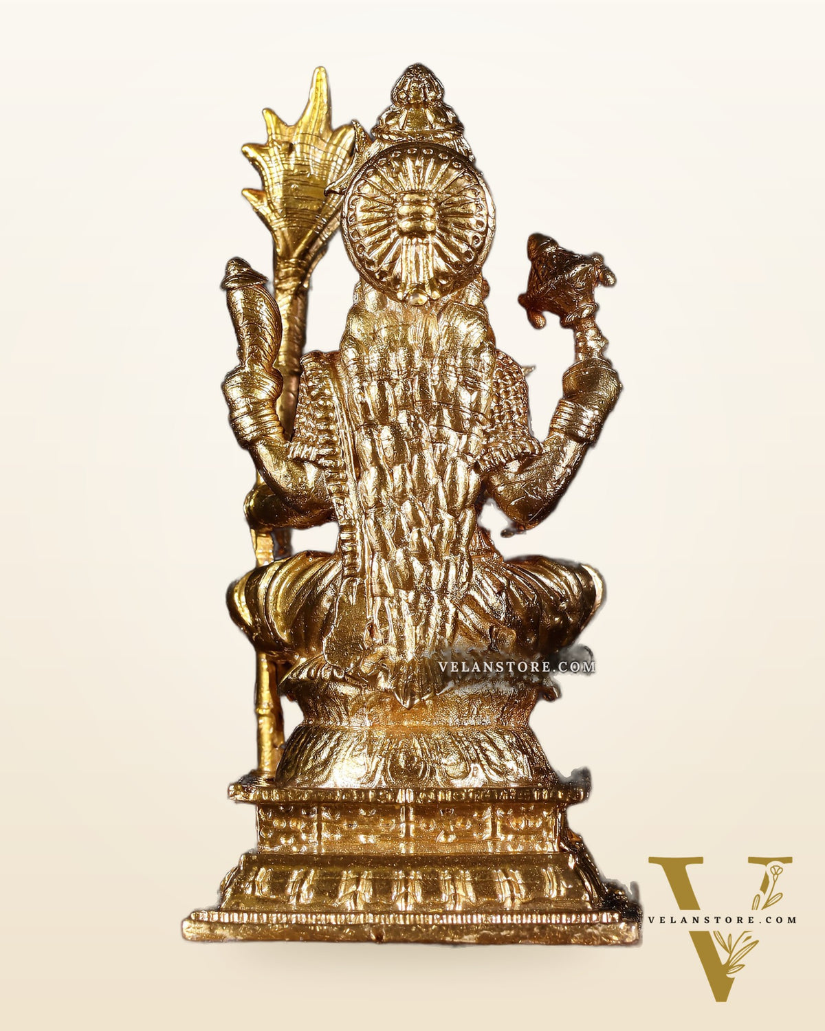 Pure Bronze Rajarajeshwari Lalita Devi Idol | 3" (7.6 cm) Panchaloha Tripura Sundari