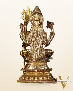 Pure Bronze Rajarajeshwari Lalita Devi Idol | 3" (7.6 cm) Panchaloha Tripura Sundari