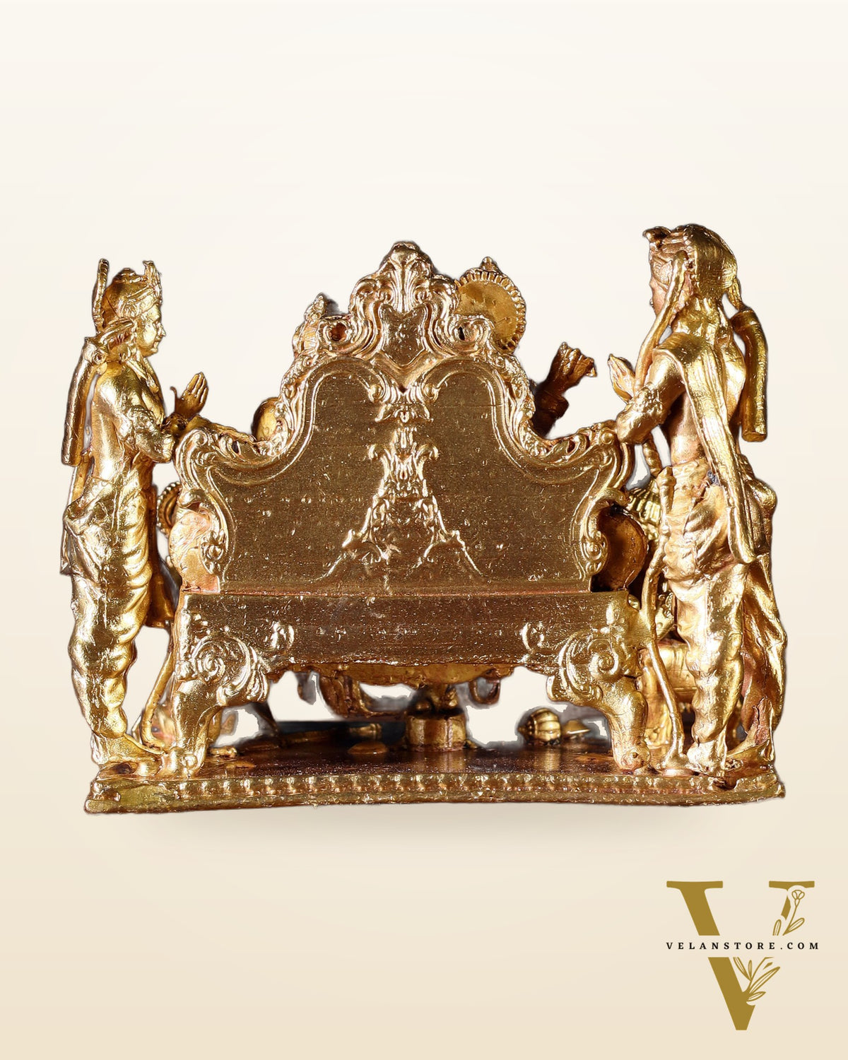 Pure Bronze Ramapatabhishekam Ram Darbar Idol | 2.75" (7 cm) Panchaloha Statue
