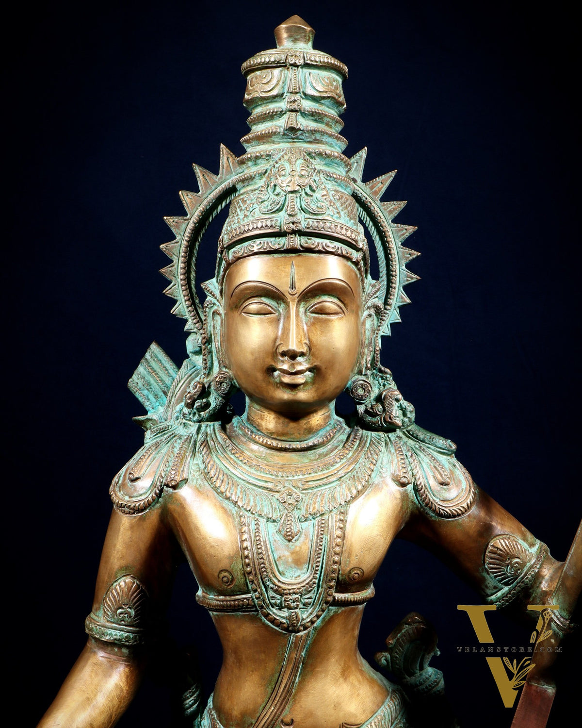 Pure Bronze Ramar Set (Ram Darbar) – Vintage Chola Patina 29", 85 kgs.
