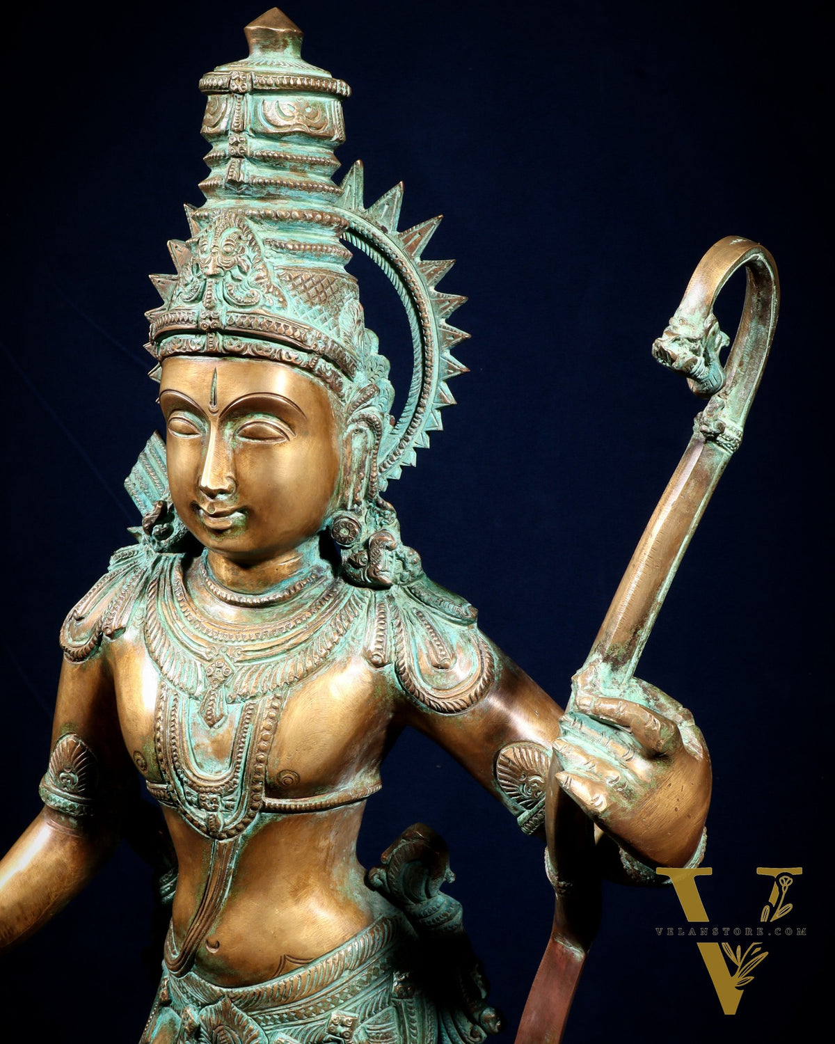 Pure Bronze Ramar Set (Ram Darbar) – Vintage Chola Patina 29", 85 kgs.