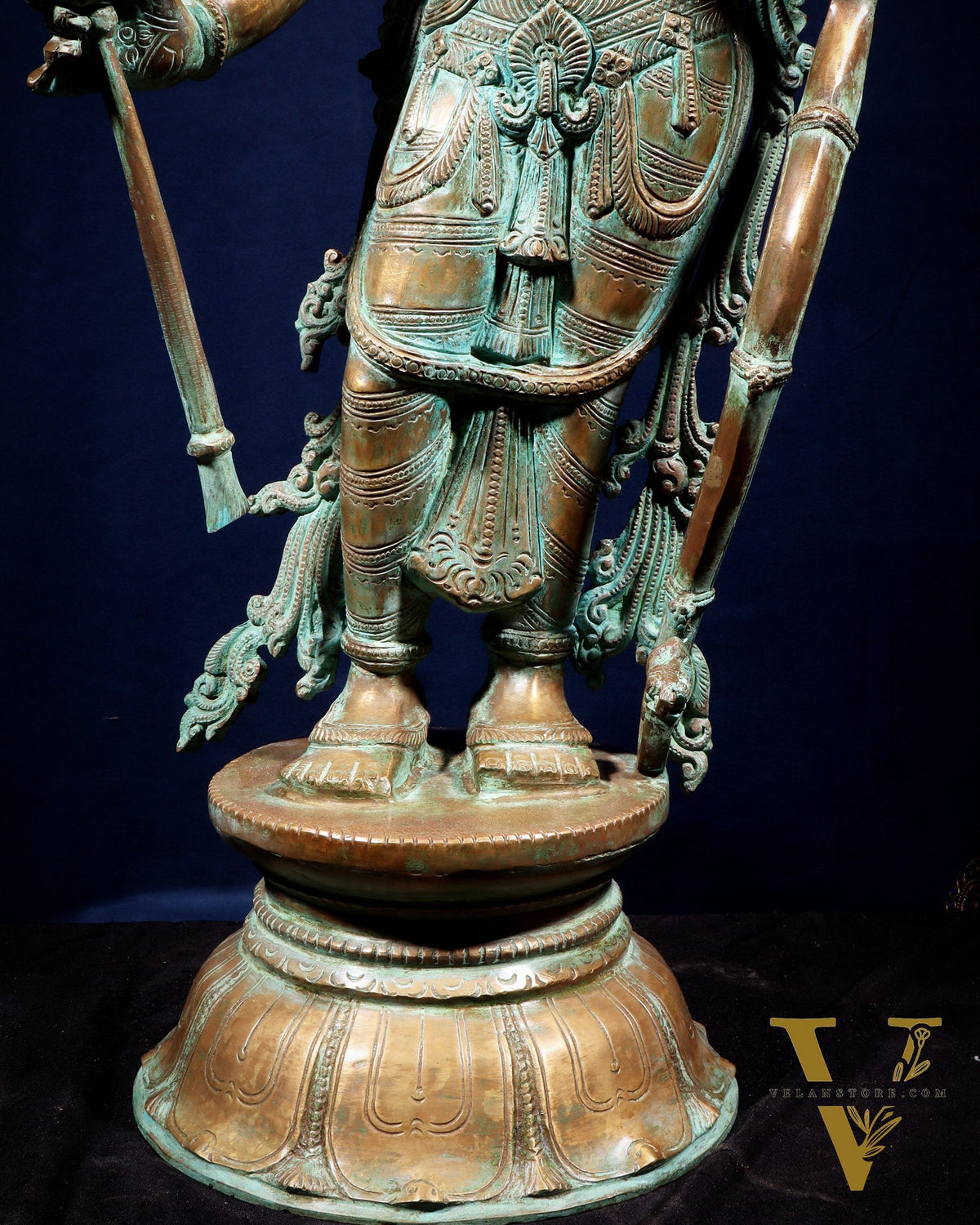 Pure Bronze Ramar Set (Ram Darbar) – Vintage Chola Patina 29", 85 kgs.