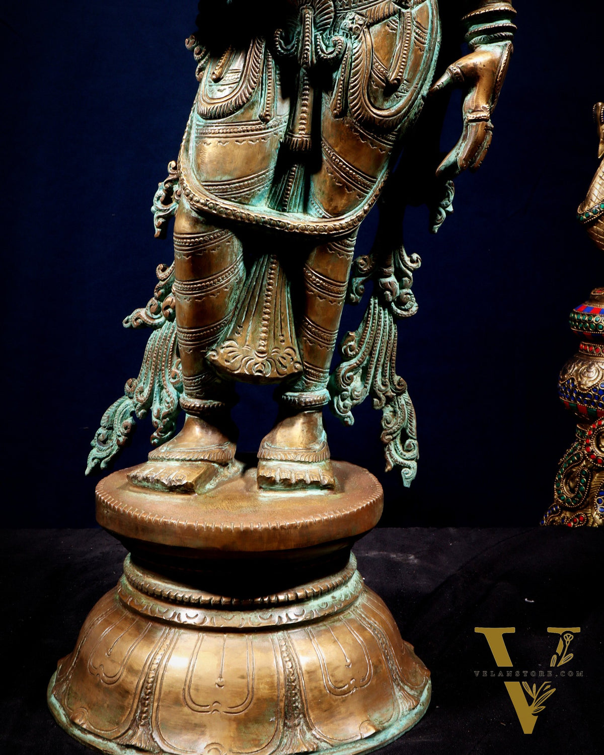 Pure Bronze Ramar Set (Ram Darbar) – Vintage Chola Patina 29", 85 kgs.