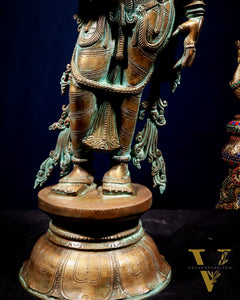 Pure Bronze Ramar Set (Ram Darbar) – Vintage Chola Patina 29", 85 kgs.