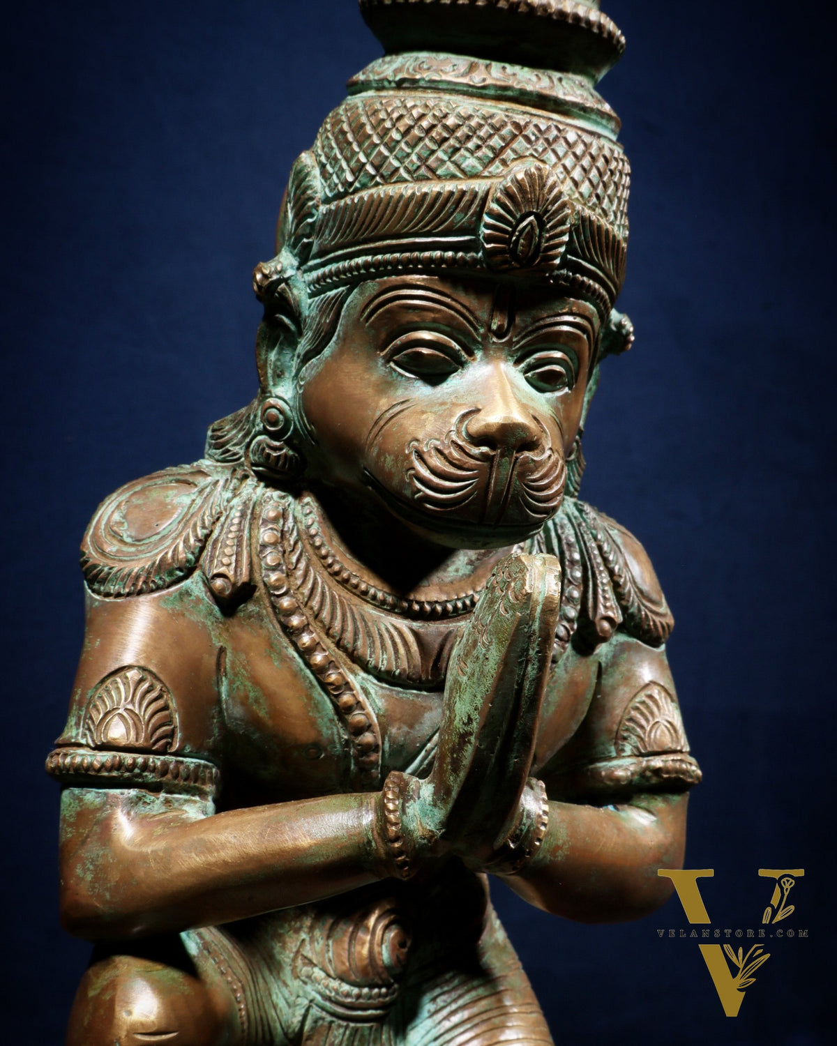 Pure Bronze Ramar Set (Ram Darbar) – Vintage Chola Patina 29", 85 kgs.