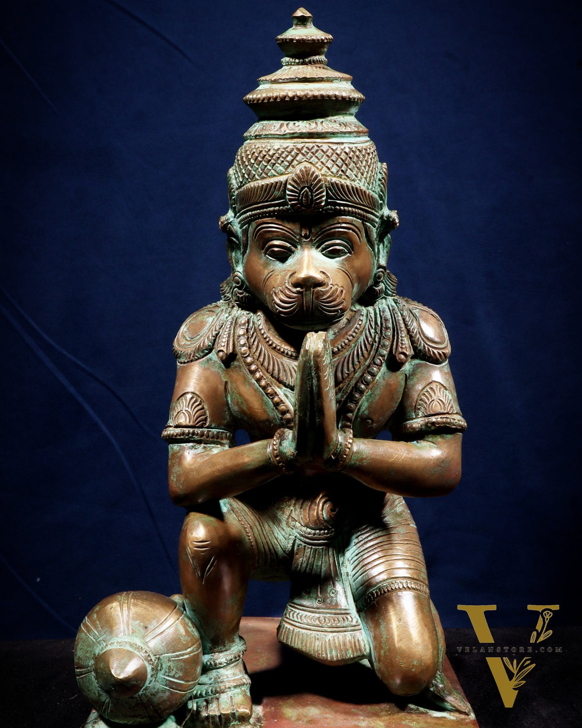 Pure Bronze Ramar Set (Ram Darbar) – Vintage Chola Patina 29", 85 kgs.