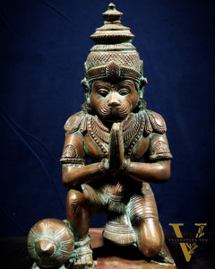 Pure Bronze Ramar Set (Ram Darbar) – Vintage Chola Patina 29", 85 kgs.