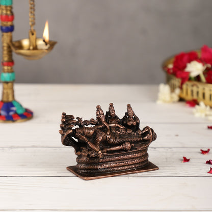 Pure Copper Ananta Padmanabha Swamy Idol 3 inch