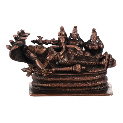 Pure Copper Ananta Padmanabha Swamy Idol 3 inch