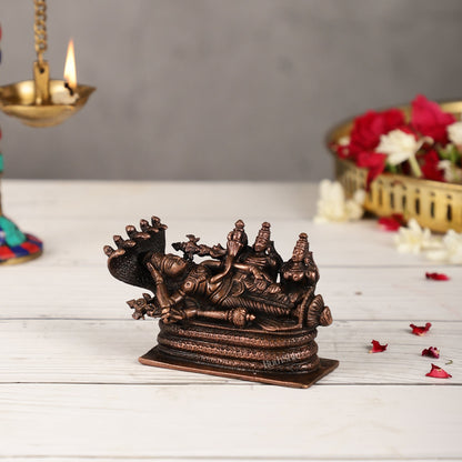 Pure Copper Ananta Padmanabha Swamy Idol 3 inch