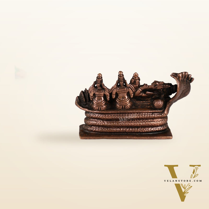 Pure Copper Ananta Padmanabha Swamy Idol 3 inch