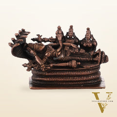 Pure Copper Ananta Padmanabha Swamy Idol 3 inch