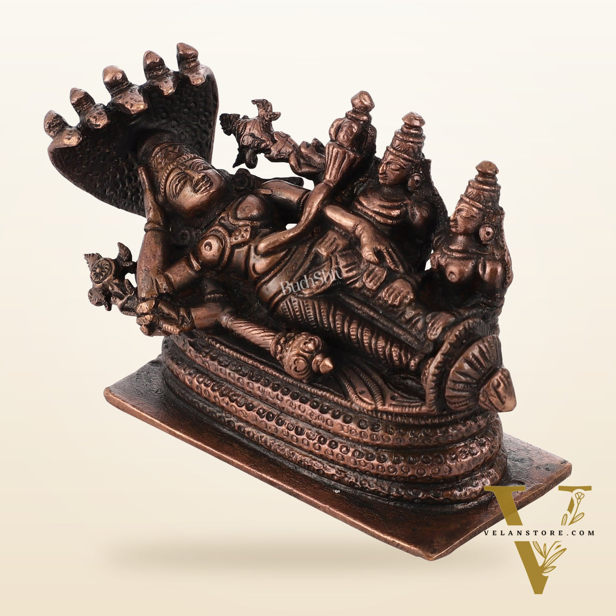 Pure Copper Ananta Padmanabha Swamy Idol 3 inch