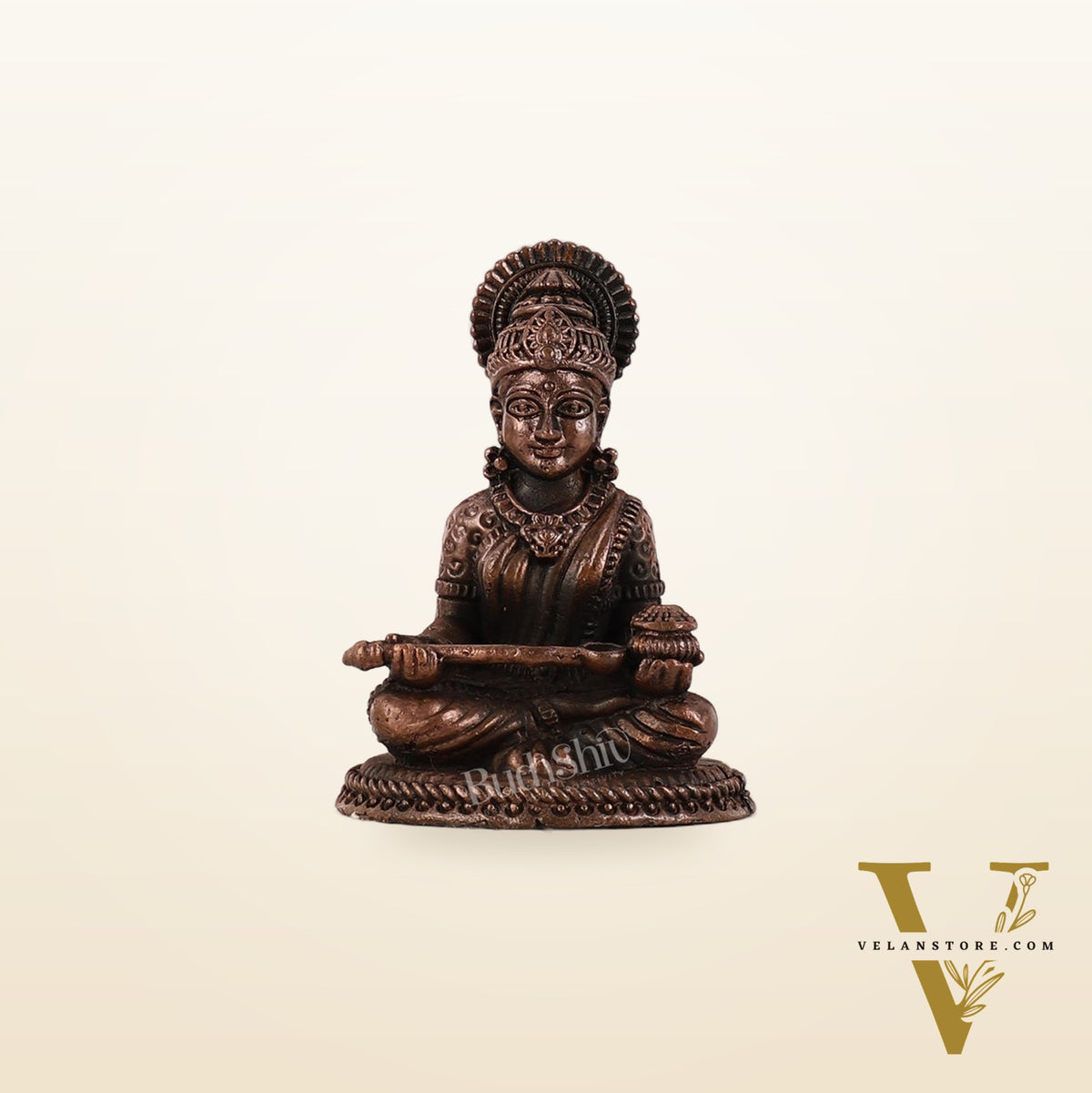 Pure Copper Annapurna/Annapoorna Ma Idol - 2 Inch