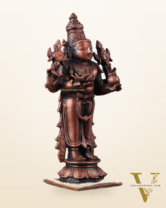 Pure Copper Dhanvantari Idol – 4"