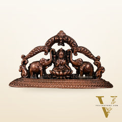 Pure Copper Gajalakshmi Idol Symbol | 1.5 Inch