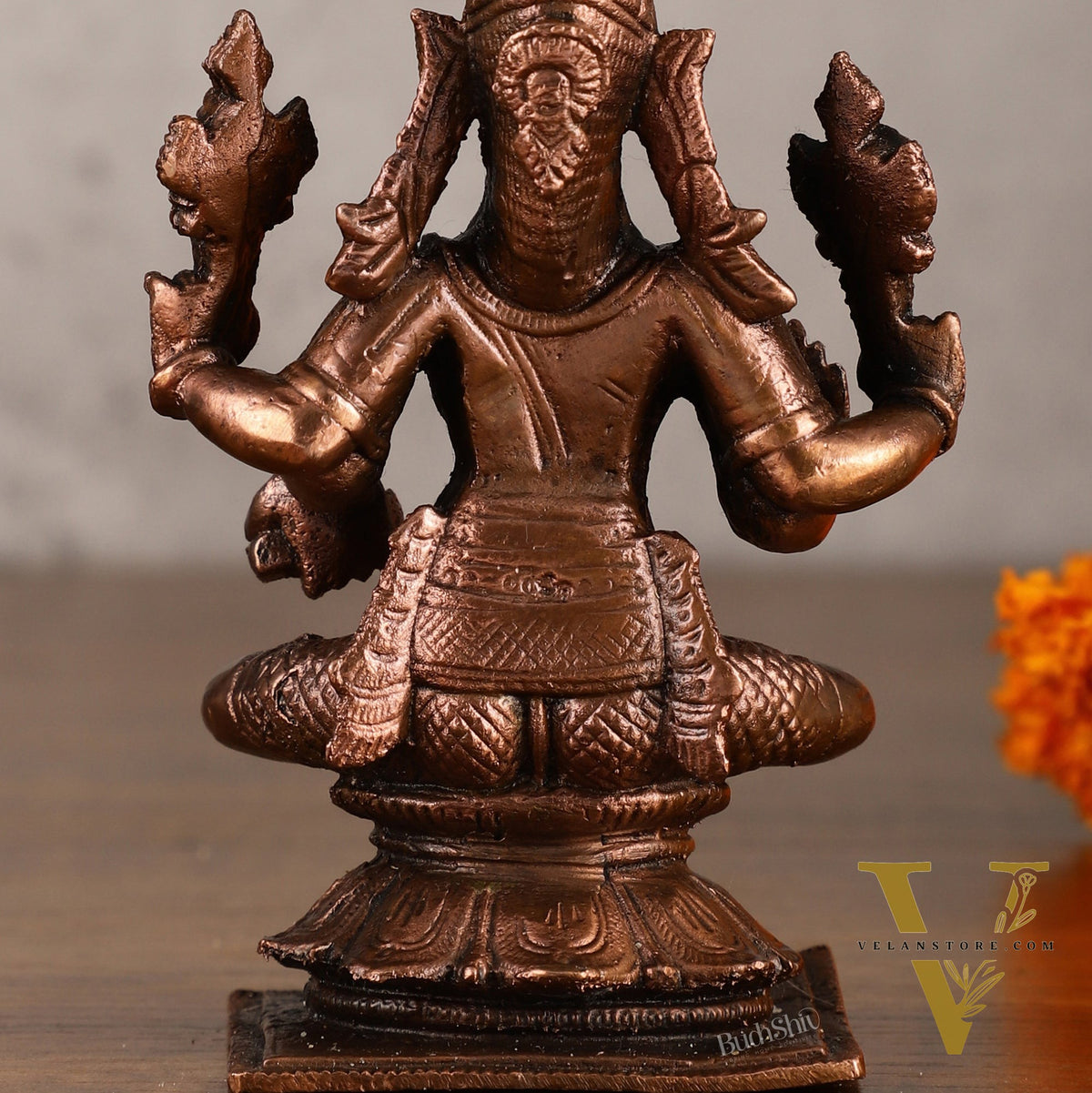 Pure Copper Hayagriva Idol - 5 Inches