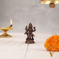 Pure Copper Kaal Bhairav Idol - 2"