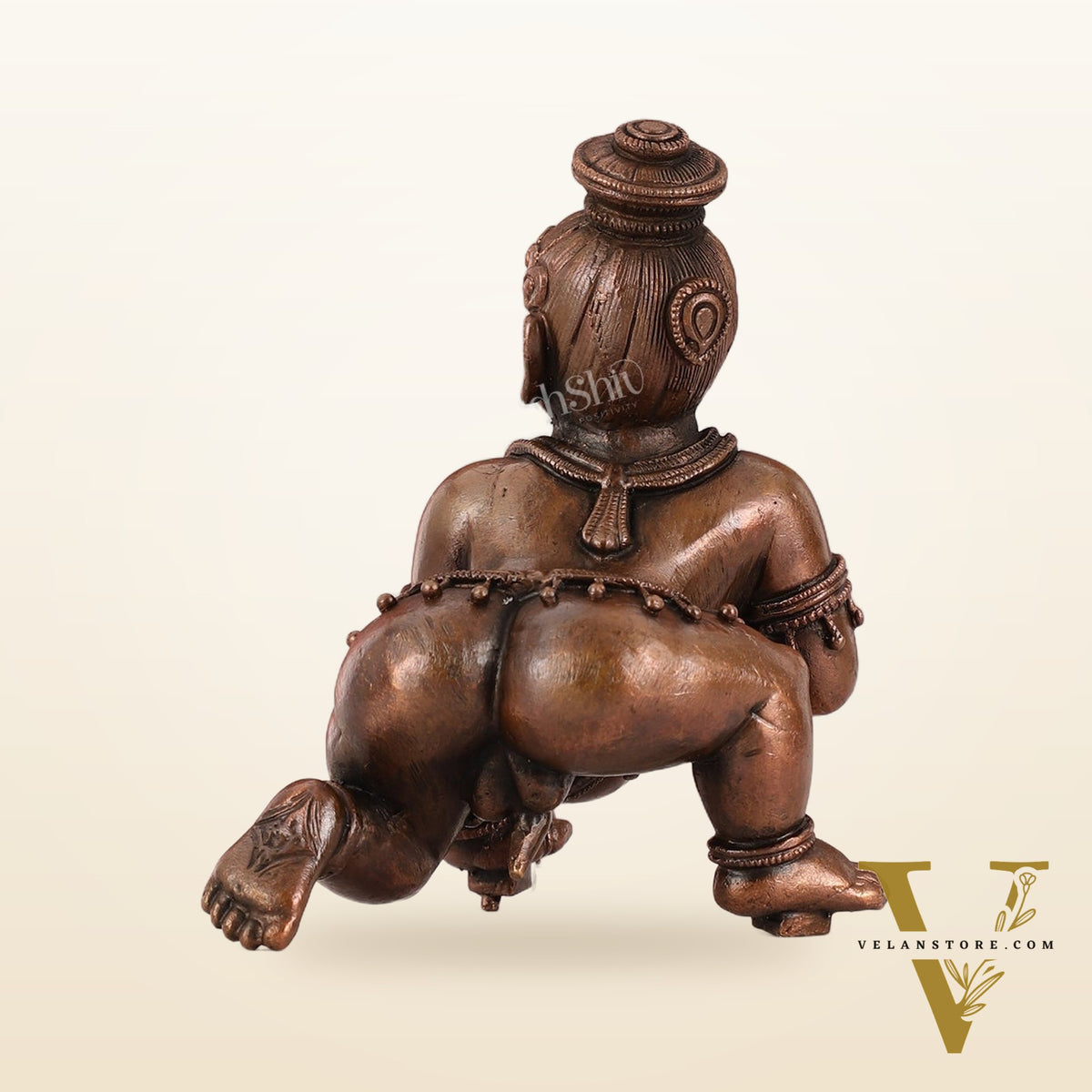 Pure copper Laddoo gopal/laddu gopal baby krishna idol