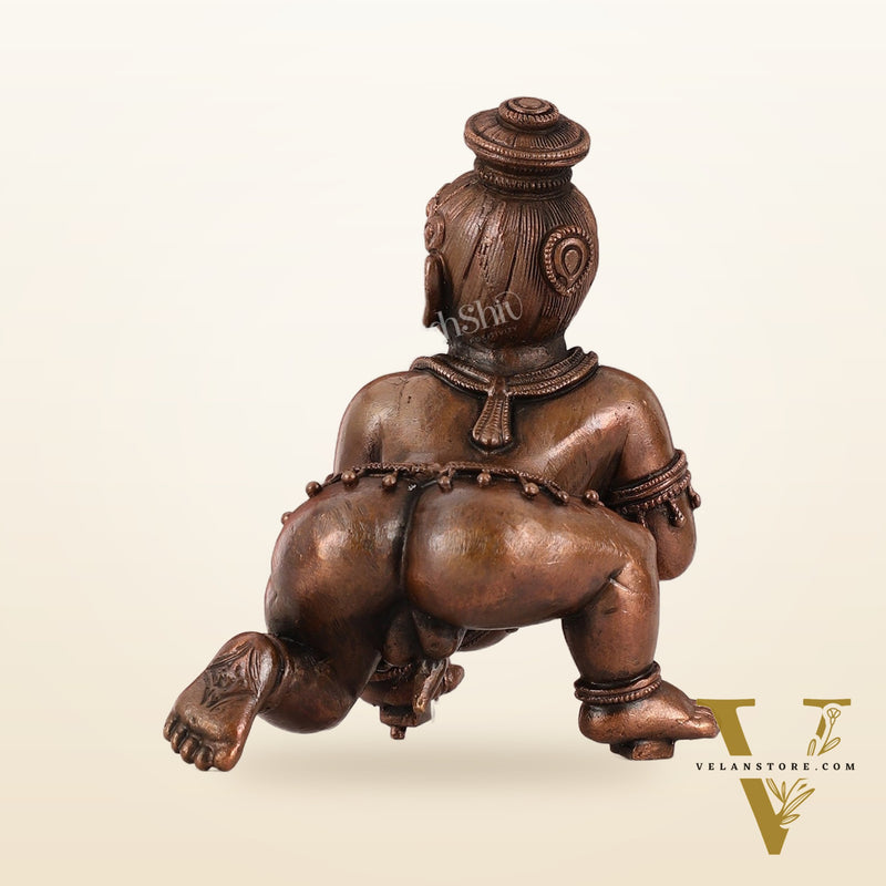 Pure copper Laddoo gopal/laddu gopal baby krishna idol