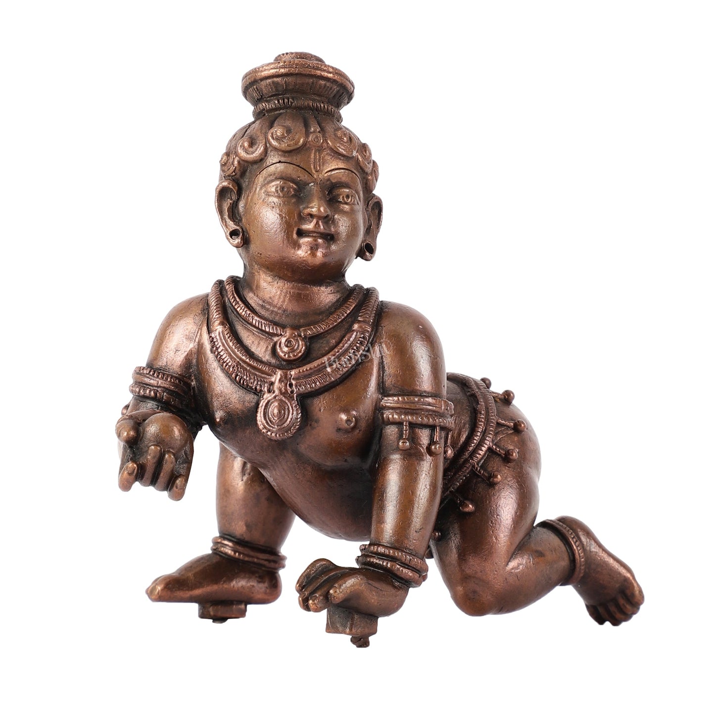 Pure copper Laddoo gopal/laddu gopal baby krishna idol