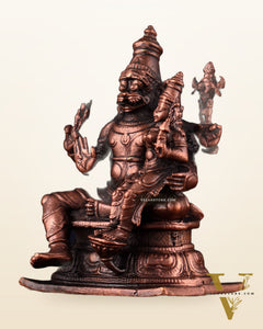 Pure Copper Lakshmi Narasimha Swamy Idol 4.5"