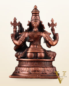 Pure Copper Lakshmi Narasimha Swamy Idol 4.5"