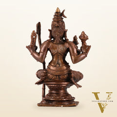 Pure Copper lalita Devi Rajarajeshwari Idol - 4 Inch